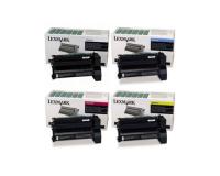 Lexmark 15G042C, 15G042K, 15G042M, 15G042Y Toner Cartridge Set (OEM)