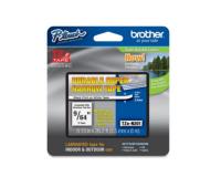 Brother P-Touch PT-1230PC Label Tape (OEM) 9/64\" Black Print on White
