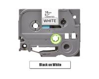 Brother P-Touch PT-1600 Black on White Label Tape - 0.7\"