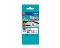 Brother P-Touch PT-2300 Label Tape - Flexible (OEM) 1\" Black Print on White