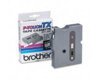 Brother P-Touch PT-30 Tape Cassette (OEM) 0.375\" Black Print on White