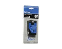 Brother P-Touch PT-6 Label Tape (OEM) 0.375\" White on Clear