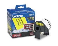 Brother QL-1050N Continuous Length Film Tape (OEM 2.4\" x 50\') Black on Yellow