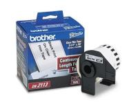 Brother QL-550 Continuous Length Film Tape (OEM 2.4\" x 50\') Black on Clear