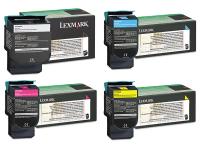 Lexmark C540A4CG, C540A4KG, C540A4MG, C540A4YG Toner Cartridge Set (OEM)
