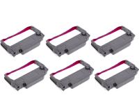 Epson TM-300C Purple/Red Ribbon Cartridges 6Pack