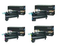 Lexmark X792DE Toner Cartridge Set (OEM XHY) Black, Cyan, Magenta, Yellow