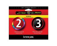 Lexmark Z1380 Black & Tri-Color Ink Combo Pack (OEM)