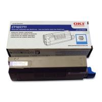 OkiData C711WT Cyan Toner Cartridge (OEM) 11,500 Pages