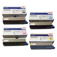 OkiData MC851dn Toner Cartridges Set (OEM) Black, Cyan, Magenta, Yellow