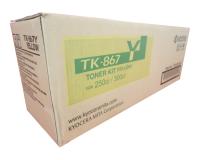 Kyocera TK-867Y Yellow Toner Cartridge (OEM) 12,000 Pages (1T02JZAUS0)