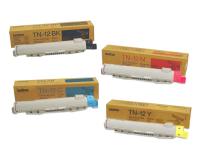 Brother TN-12BK, TN-12C, TN-12M, TN-12Y Toner Cartridges Set (OEM)