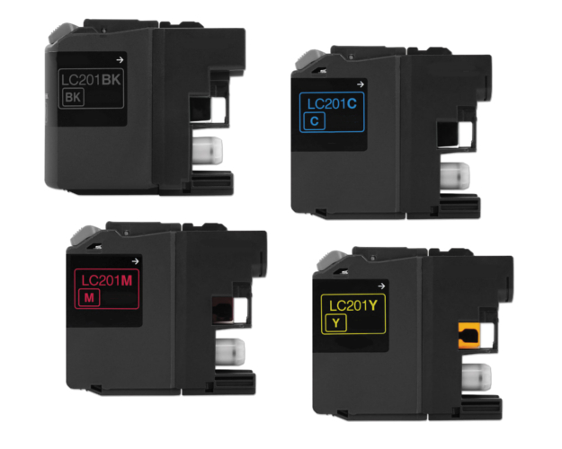 Brother MFC-J480DW Ink Cartridges Set - Black, Cyan, Magenta, Yellow -  Generic Toner, ink-Brother-MFC-J480DW