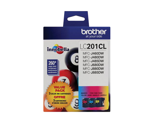 Brother MFC-J480DW 3-Color Inks Combo Pack (OEM) Cyan, Magenta, Yellow -  3-Color-Ink-Combo-Pack-Brother-MFC-J480DW