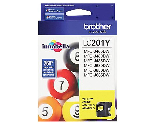 Brother MFC-J480DW Yellow Ink Cartridge (OEM) 260 Pages -  ink-yellow-Brother-MFC-J480DW