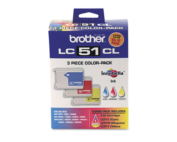Brother MFC-685cw 3-Color Ink Combo Pack (OEM) 400 Pages Ea -  3-Color-Ink-Combo-Pack-Brother-MFC-685CW