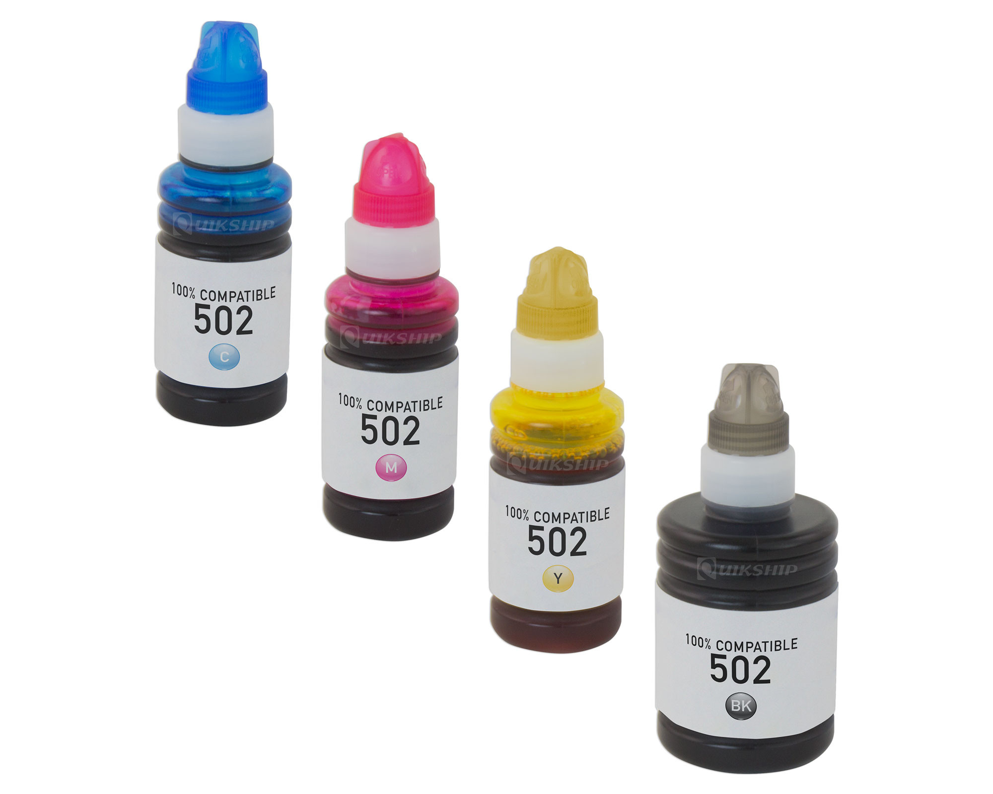 Epson WorkForce ET-3750 Ink Bottles Set - Black, Cyan, Magenta, Yellow -  Generic Toner, ink-Epson-WorkForce-ET-3750