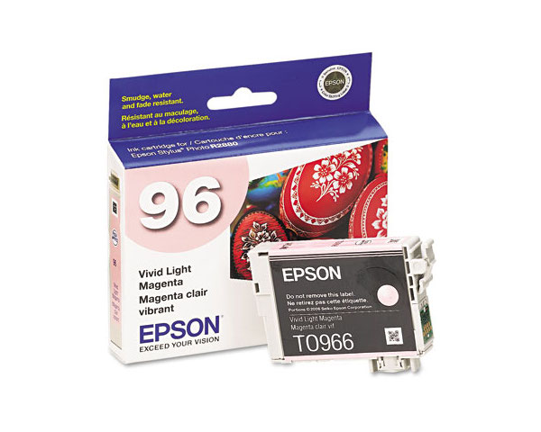 Epson Part # T096620 OEM Vivid Light Magenta Ink Cartridge - 450 Pages Ea -  T096620-oem