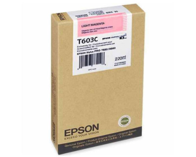 Epson T603C00 Light Magenta UltraChrome K3 Ink Cartridge (OEM) 220 mL -  T603C00-oem