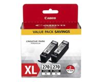 Canon 0319C005 Pigment Black Ink Cartridges 2Pack (OEM PGI-270XL)