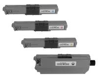OkiData 46508701, 46508702, 46508703, 46508704 Toner Cartridges Set