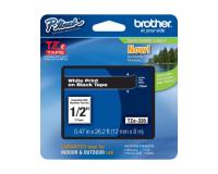 Brother P-Touch PT-1230PC Label Tape (OEM) 0.47\" white Print on Black
