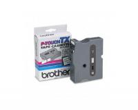 Brother P-Touch PT-30 Label Tape (OEM) 0.94\" Black Text on White Tape