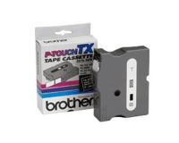 Brother P-Touch PT-PC Tape Cassette (OEM - Laminated) 1\" White Print on Black