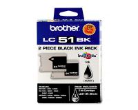 Brother IntelliFax 1940cn Black Ink Twin Pack (OEM) 500 Pages Ea.