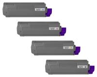 OkiData 46507501, 46507502, 46507503, 46507504 Toner Cartridges Set