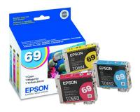 Epson WorkForce 1100 Wide Format Color InkJet Printer OEM Color Ink MultiPack - Cyan, Magenta and Yellow