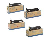 Konica Minolta MagiColor 5550/D/DT/DTS Toner Cartridge Set (OEM) Black, Cyan, Magenta, Yellow