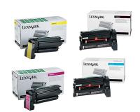 Lexmark C750 Toner Cartridge Set (OEM) Black, Cyan, Magenta, Yellow