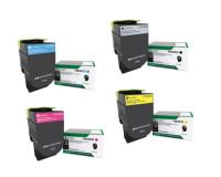 Lexmark CS417dn Toner Cartridges Set (OEM) Black, Cyan, Magenta, Yellow