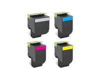 Lexmark CX510DTHE Toner Cartridge Set (OEM) Black, Cyan, Magenta, Yellow
