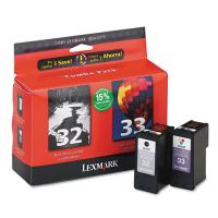 Lexmark X3331 Black and Tri-Color Ink Cartridge Combo Pack (OEM)