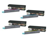 Lexmark XS925de Toner Cartridge Set (OEM) Black, Cyan, Magenta, Yellow