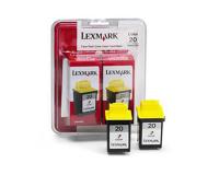 Lexmark Z51 InkJet Printer Ink Cartridge Twin Pack - Contains two Color Ink Cartridges - 275 Pages Each