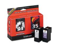 Lexmark X2500 Black/Color Inks Combo Pack (OEM)
