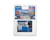 Brother TZe-151 Label Tape (OEM) 1 Black on Clear\"
