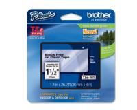 Brother TZe-161 Label Tape (OEM) 1.5 Black on Clear\"