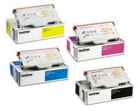 Brother TN-04 OEM Toner Cartridge Set - Black, Cyan, Magenta and Yellow
