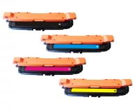 4-Color Set of Toner Cartridges - CE260A, CE261A, CE262A, CE263A
