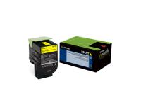Lexmark 80C1SY0 Yellow Toner Cartridge (OEM) 2,000 Pages