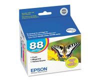 Epson 88 OEM Color MultiPack Ink Cartridge Set - Cyan, Magenta andamp; Yellow (T088520)