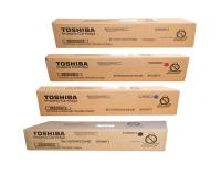 Toshiba TFC65C, TFC65K, TFC65M, TFC65Y OEM Toner Cartridge Set