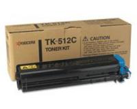 Kyocera Part # TK-512C Cyan OEM Toner Cartridge - 8,000 Pages