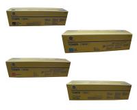 Konica Minolta Part # TN-613K TN-613C TN-613M TN-613Y OEM Toner Cartridge Set (Black, Cyan, Magenta, Yellow)